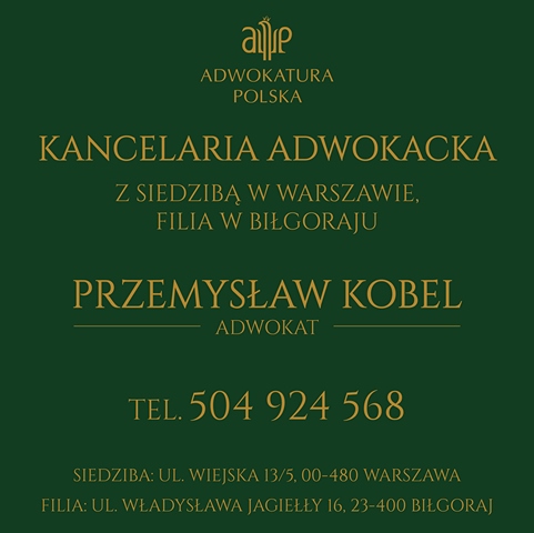 Kancelaria Adwokacka Biłgoraj – Adwokat Przemysław Kobel